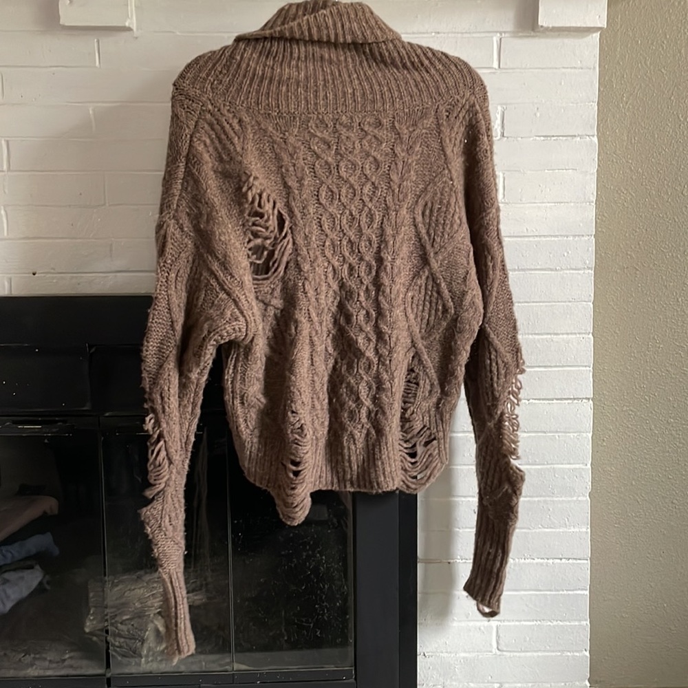 Nsf Distressed Wool Turtleneck - image 2